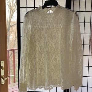 Lace long sleeve blouse